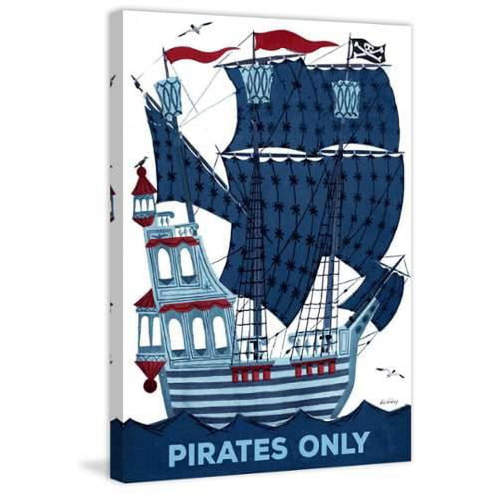 "Pirates Only" Painting Print on Wrapped Canvas