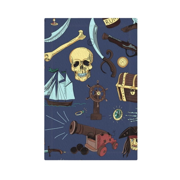 Pirates Skull Map Treasure Vintage Light Switch Cover Decorator No Device Blank Wall Plate 1-Gang Receptacle Outlet Decor