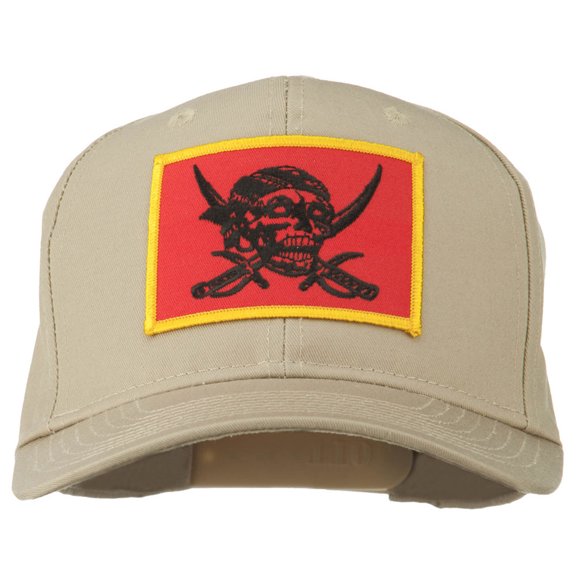 Pirates Skull and Choppers Patch Cap - Khaki OSFM