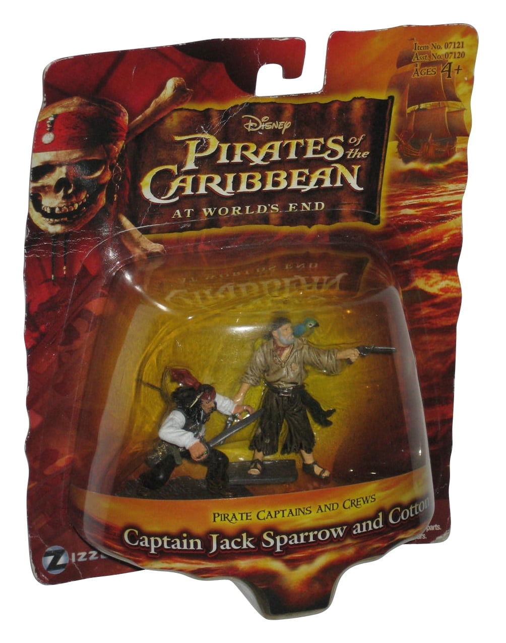 Pirates Of The Caribbean At Worlds End Zizzle Figure Set Captains And Crews Jack Sparrow