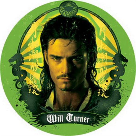 Pirates of The Caribbean III Will Dragons Button B-DIS-0456