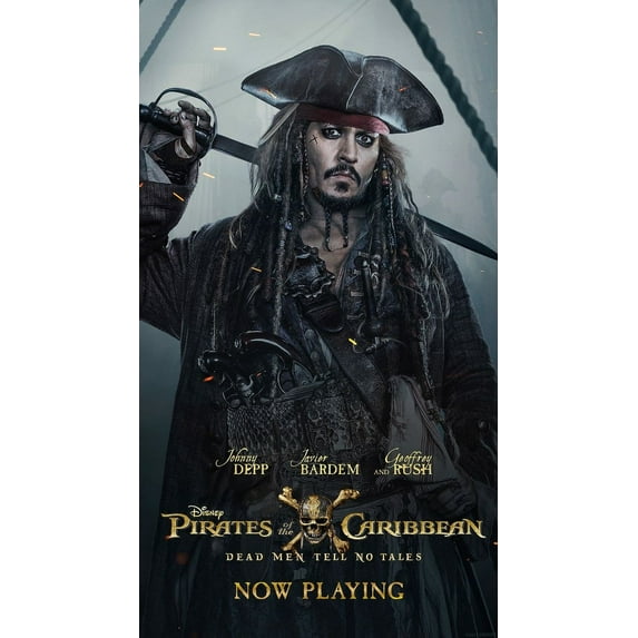 Pirates of The Caribbean Movie Wanted Poster Wall Poster Art Canvas Printing Poster Office ...