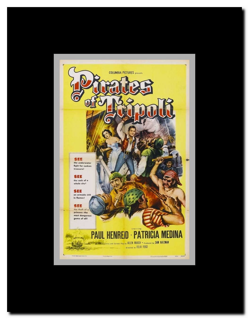 Pirates of Tripoli Framed Movie Poster