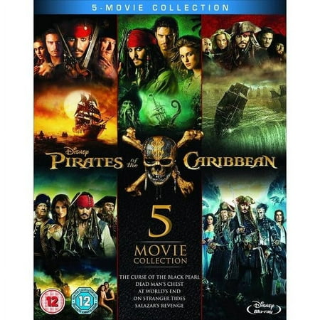 Pirates of the Caribbean - Complete Collection All 5 Movie Collection (Blu-ray)