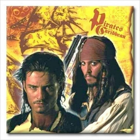 Pirates of the Caribbean 'Curse of the Black Pearl' Lunch Napkins (16ct)