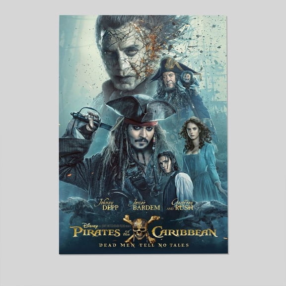 Pirates of the Caribbean: Dead Men Tell No Tales Poster, One Sheet Wall Size 24''x36''-Gategoo