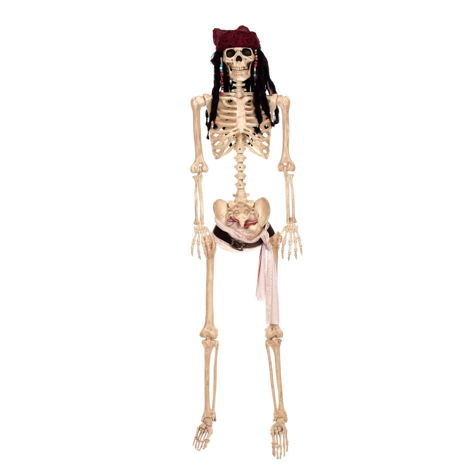 Figurine en carton pirate squelette qui tient une épée - Halloween