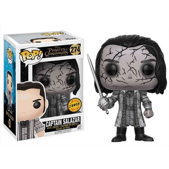 Pirates of the Caribbean Funko POP! Disney Captain Salazar Vinyl Figure (Chase Version )