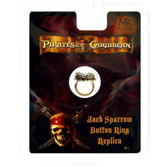 Pirates of the Caribbean Jack Sparrow Button Ring