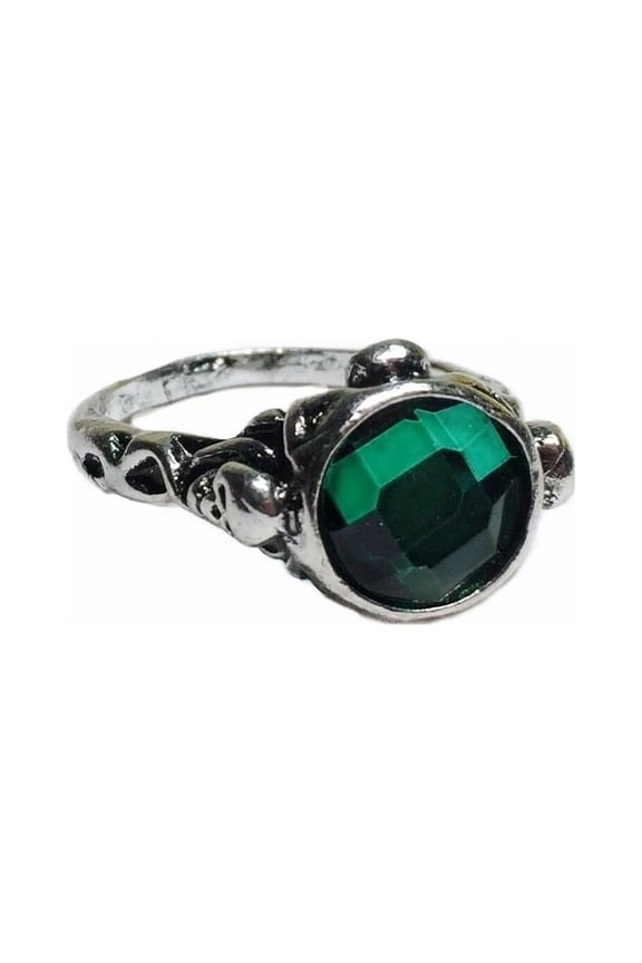 Pirates of the Caribbean Jack Sparrow Green Stone Ring Size 11