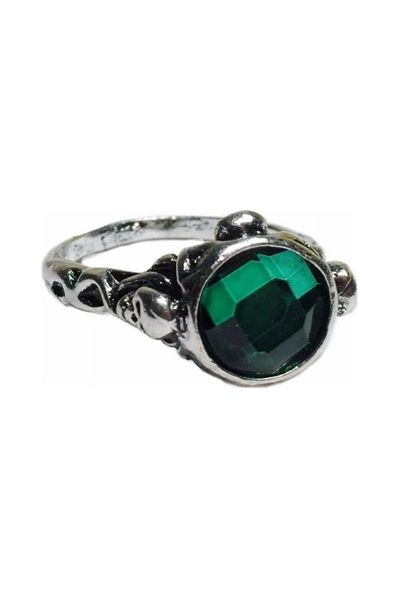 Pirates of the Caribbean Jack Sparrow Green Stone Ring Size 8