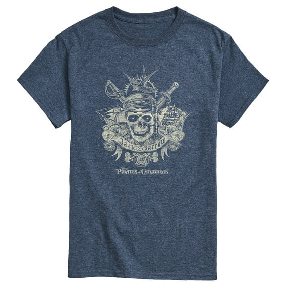 Pirates of the Caribbean - Jack Sparrow Tattoo - Men's Short Sleeve Graphic T-Shirt