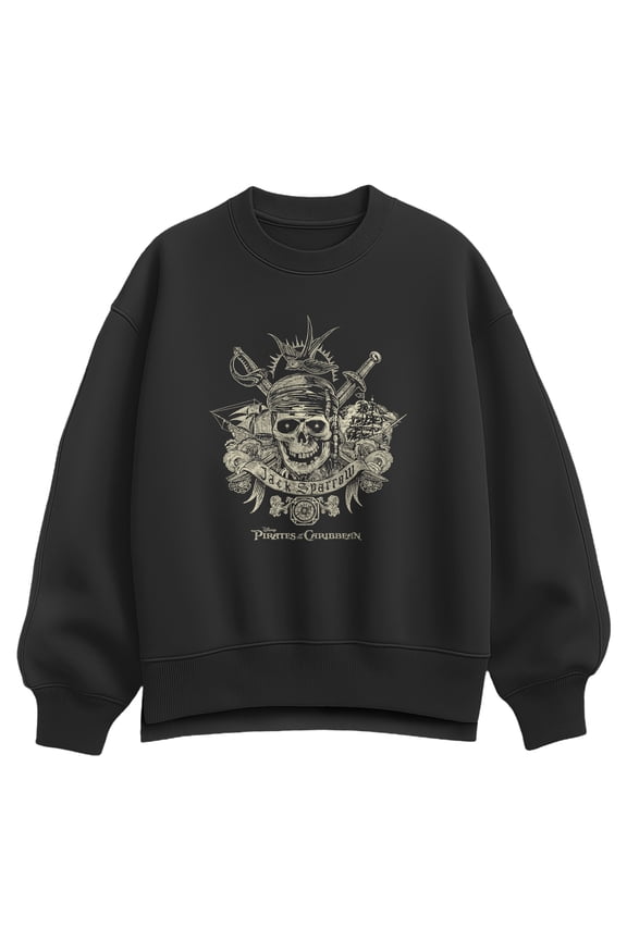 - Jack Sparrow Tattoo - Women's Oversized Fleece Crew Sweatshirt
