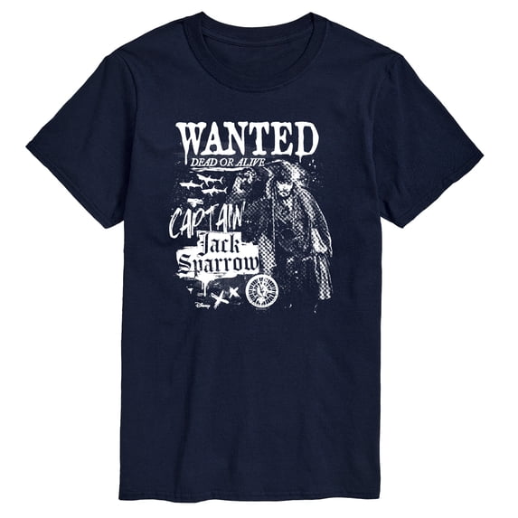 Pirates of the Caribbean - Jack Sparrow Wanted - Men's Short Sleeve Graphic T-Shirt