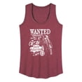 thumbnail image 1 of Pirates of the Caribbean - Jack Sparrow Wanted - Women's Racerback Graphic Tank, 1 of 3