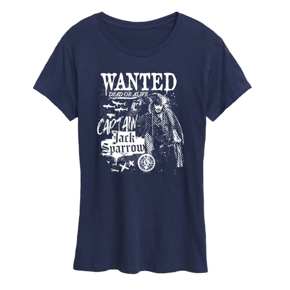 Pirates of the Caribbean - Jack Sparrow Wanted - Women's Short Sleeve Graphic T-Shirt