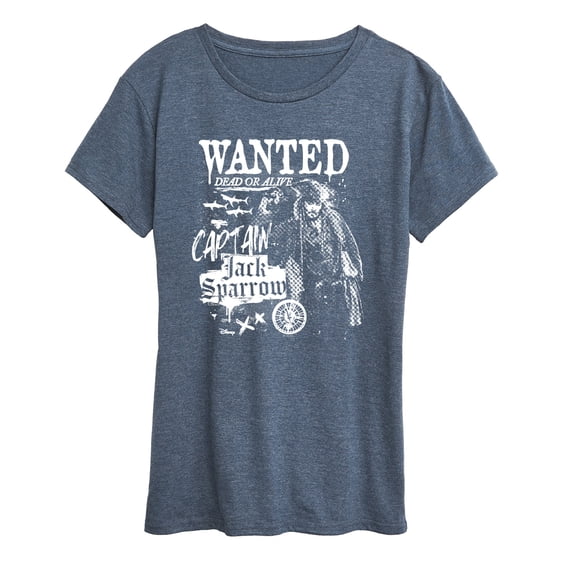 Pirates of the Caribbean - Jack Sparrow Wanted - Women's Short Sleeve Graphic T-Shirt