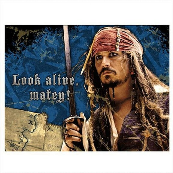 Pirates of the Caribbean 'On Stranger Tides' Invitations w/ Env. (8ct)