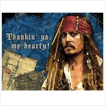 Pirates of the Caribbean 'On Stranger Tides' Thank You Notes (8ct)