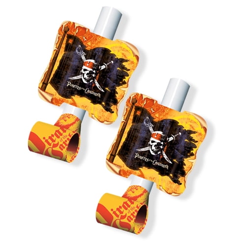 Disney Pirates of the Caribbean Blowouts Party Favors Treats - Pack of 8