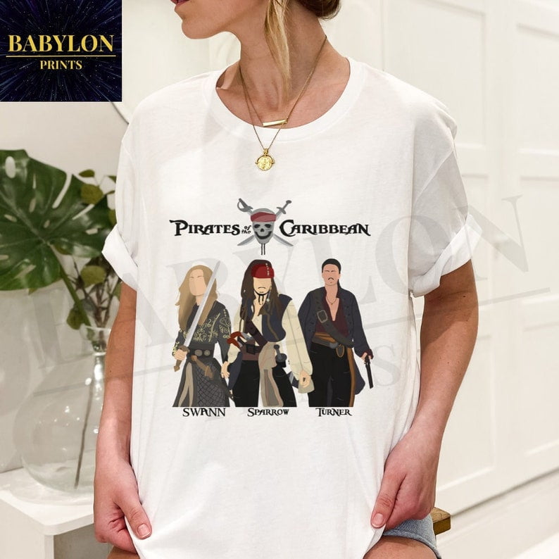 Pirates of the Caribbean Shirt | Jack Sparrow, Will Turner, Elizabeth ...