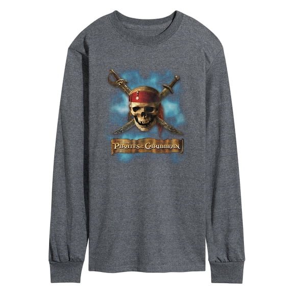 Pirates of the Caribbean - Skull and Swords - Men's Long Sleeve Graphic T-Shirt
