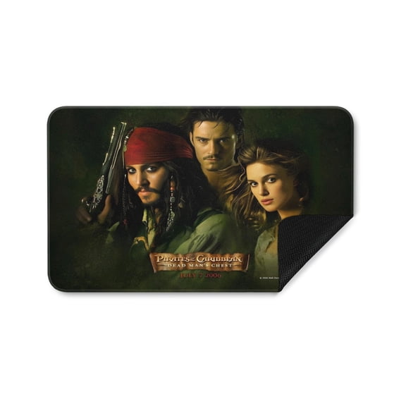 Pirates of the Caribbean patterned floor mat is durable and easy to clean adding a warm atmosphere and perfectly decorating your home