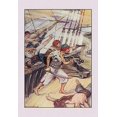thumbnail image 1 of Pirates storm the deck of the ship, guns a blazing. Poster Print by Milo Winter (18 x 24), 1 of 1