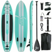 Pirecart 11 ft. Inflatable Stand Up Paddle Board with Paddle, Pump & Accessories Kit