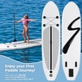 thumbnail image 1 of Pirecart 12' Inflatable Stand Up Paddle Board Non-Slip Deck Surfboard with Hand Pump, Carrying Bag, White, 1 of 7