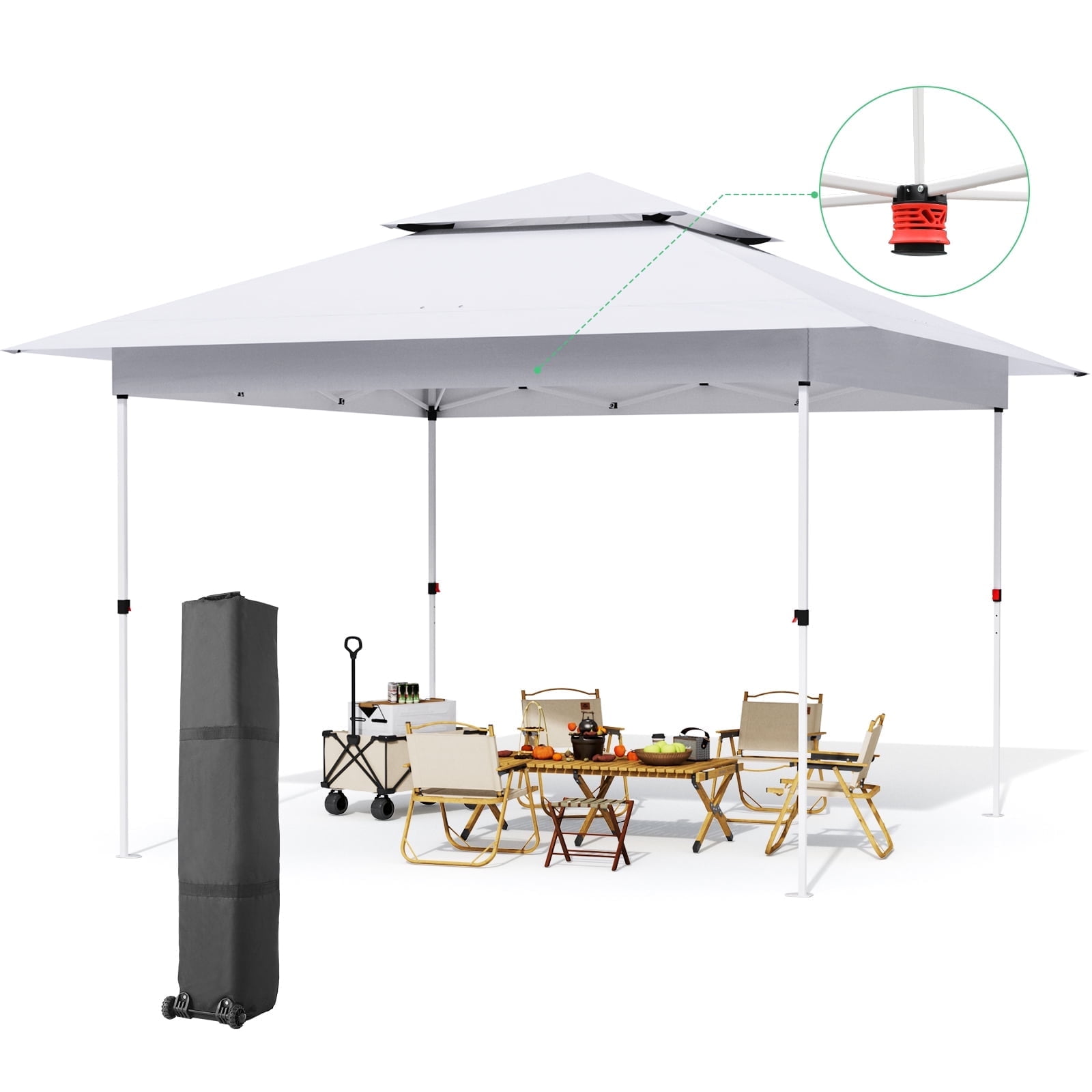 Pirecart 12'x12' Canopy Tent, Waterproof Outdoor Gazebo Shelter