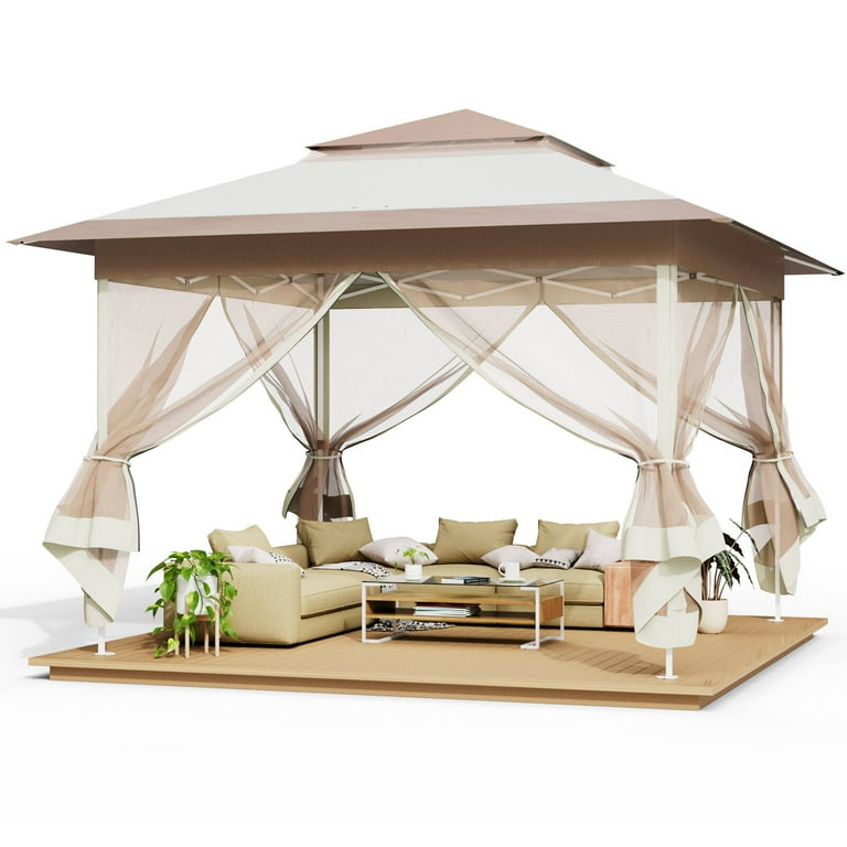 Pirecart 13' x 13' Outdoor Gazebo Instant Pop Up Canopy Tent with