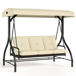 【全品送料無料】 3-Seater BUDDY LAZY Patio Canopy Adjustable Chair, Swing ミュージシャン