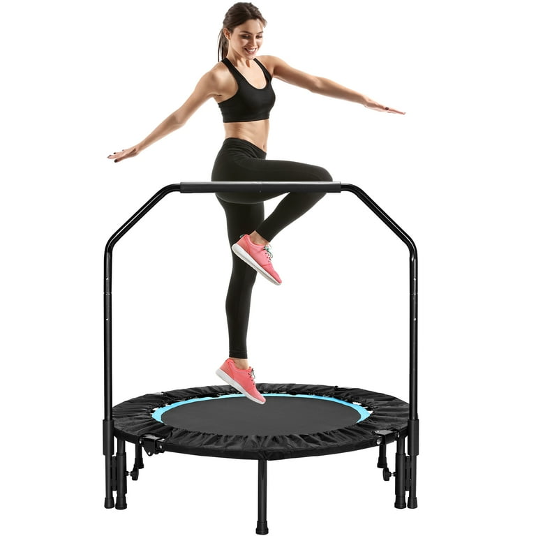 Pirecart 40 Mini Trampoline for Adults Foldable Trampoline Rebounder for Indoor Outdoor