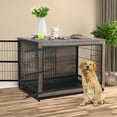 thumbnail image 1 of Pirecart 44" Dog Crate Furniture Wooden Dog Kennel Cage with Removable Tray for Small/Medium/Large Dog, 1 of 8