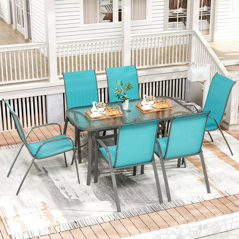 Pirecart pcs Outdoor Furniture, Patio Table Chairs Set with