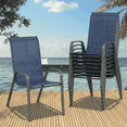 thumbnail image 1 of Pirecart 8Pcs Outdoor Patio Dining Chairs Stackable Dining Sitting with Textilene, 1 of 12