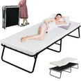 thumbnail image 1 of Pirecart Folding Bed with Wheels, Foldable Rollaway Bed with Memory Foam Mattress for Adults,75"x35", 1 of 10