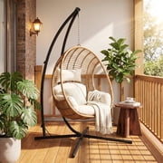 Pirecart Hammock Chair C Stand, Steel Solid Hammock Rack Stand for Hanging Hammock Chairs, Air Porch, Tree Tent, Indoor Outdoor Stand Only