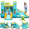 thumbnail image 1 of Pirecart Inflatable Bouncer Castle Jumper Bouncy House Kids Inflatable Water Slide with Blower, 1 of 7