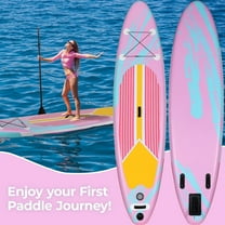 Pirecart 11' Inflatable Stand up Paddle Board 6" Thick with Premium SUP Paddle Board Accessories for All Skill Levels , Pink