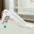 thumbnail image 1 of Pirecart Kids Climber Slide Play Set with Basketball Hoop for Indoor Outdoor, Wet or Dry Slide for Age 3+ Girls and Boys, White, 1 of 7