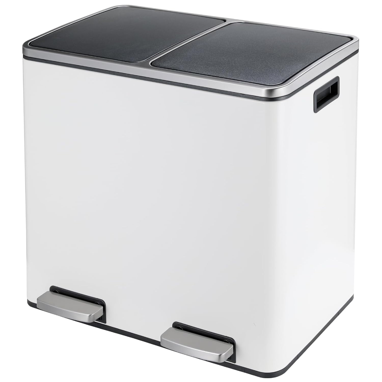 Bins | 36L Pedal Recycling Bin Removable Dustbin Kitchen Trash Can With