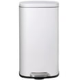 thumbnail image 1 of Pirecart Kitchen Trash Can 8 Gallon Stainless Steel Rectangular Garbage Can, White, 1 of 8