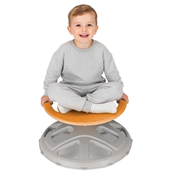 Pirecart Large Size Spinning Chair, Sensory Toys for Kids with Autism & ADHD, Autism Sensory Products, Sit and Spin Training Body Coordination, Orange