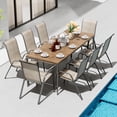 thumbnail image 1 of Pirecart Patio Chairs Set of 8 Outdoor Stackable Armrest Chairs with Textilene, Metal Frame, 1 of 11