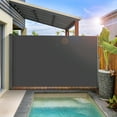 thumbnail image 1 of Pirecart Retractable Side Awning 118" x 71", UV Resistant, Waterproof, Patio Retractable Privacy Screen Outdoor for Garden, Balcony, Courtyard(Dark Grey), 1 of 7