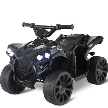 Pirecart Ride on ATV for kids, Kids 6V ATV 4-Wheeler Ride on Toy, Battery Powered Electric Car with Music, LED Headlights, Pedal Accelerator for Boys Girls