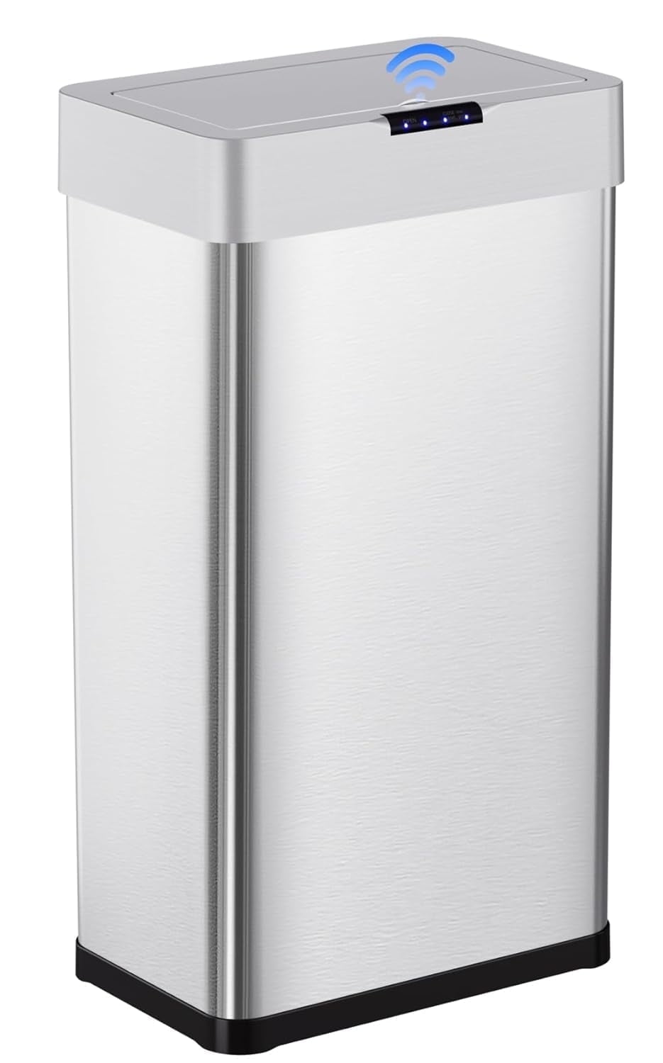 Pirecart Sensor Motion Trash Can, 21.1 Gallon Touchless Automatic Garbage Can, Stainless Steel Smart Waste Bin with Soft Close Lid, Display Light, Stay-Open for Living, Dinning Room, Silver - Walmart.com