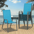 thumbnail image 1 of Pirecart Set of 8 Patio Dining Chairs All Weather Outdoor Stackable Chairs with Armrests, 1 of 11